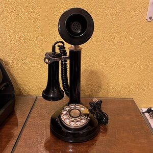 Vintage Candlestick Rotary Phone 1973 works great